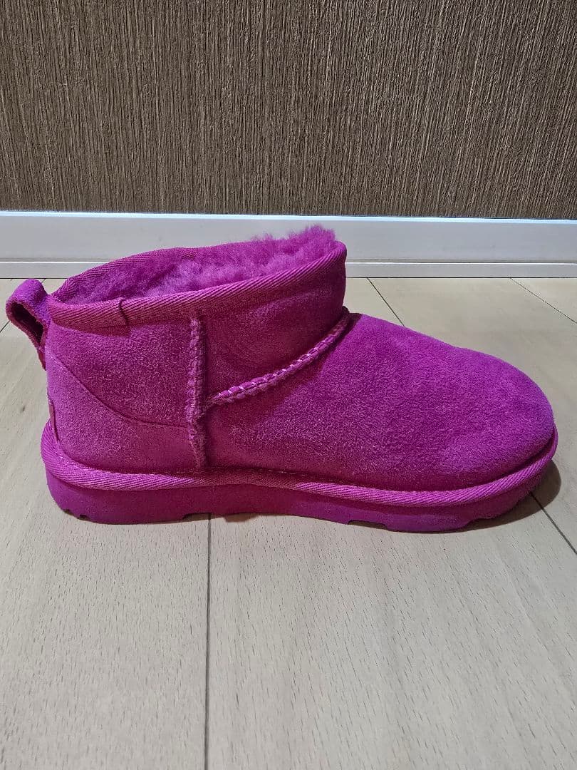 UGG ムートンブーツ クラシック ウルトラ ミニ キッズ ピンク 21cm