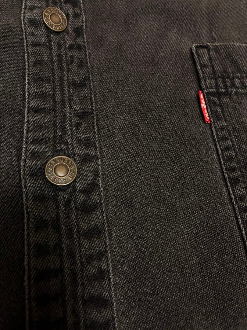Levi's ブラック デニムシャツ 90s