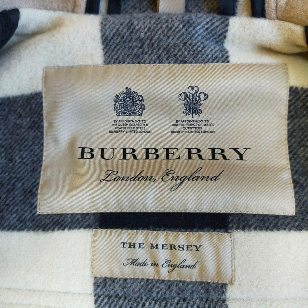 美品　英国製　BURBERRY　MERSEY　近年モデル　ダッフルコート