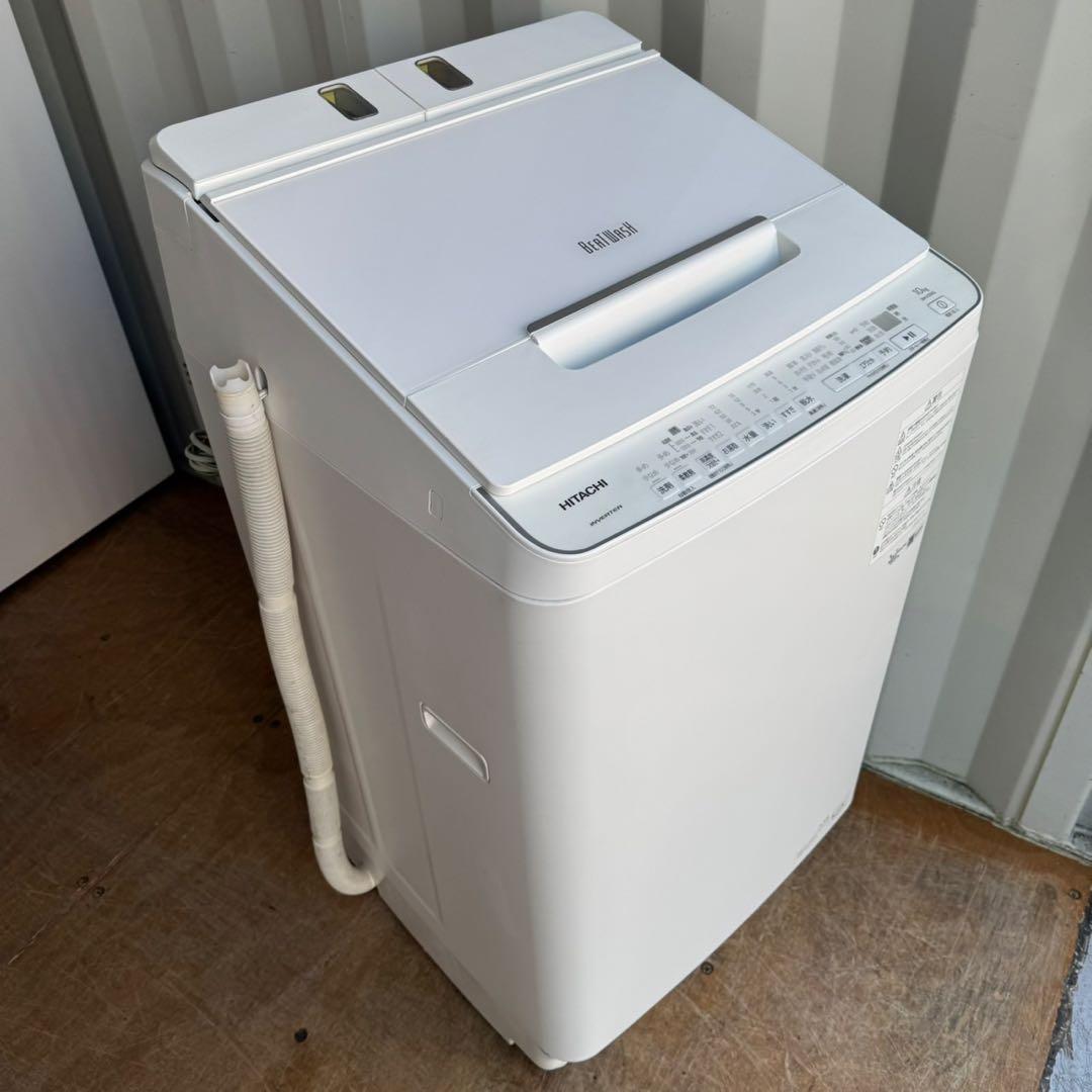 74⭐️2021年製★日立　洗濯機　洗剤自動投入　10KG 大型　インバーター
