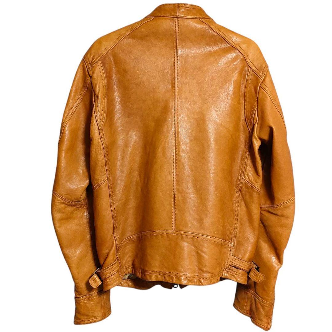 ユナイテッドアローズ BY レザー ジャケット L ライトブラウン