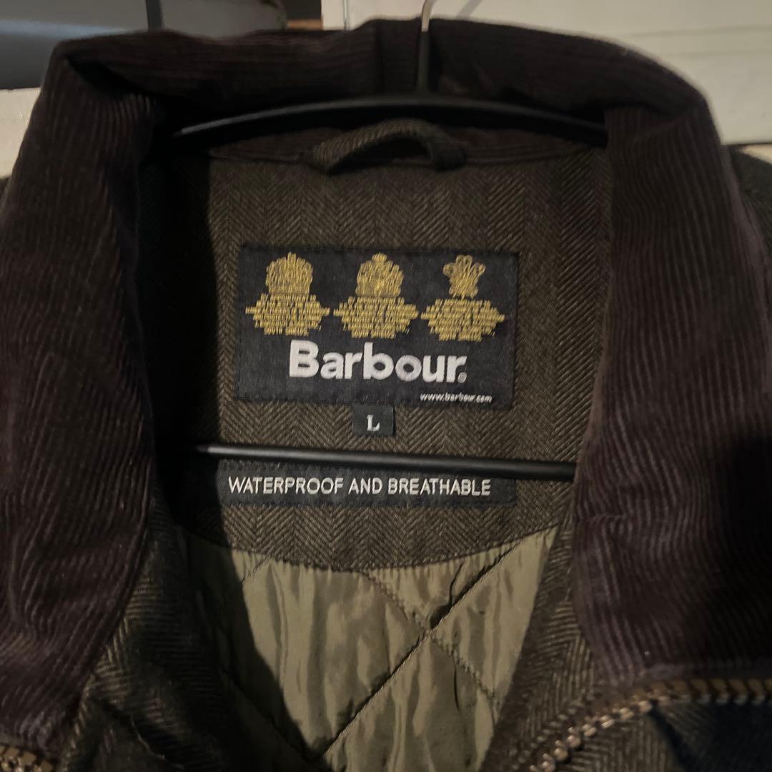 Barbour ステンカラーコート Lサイズ チャコールグレー