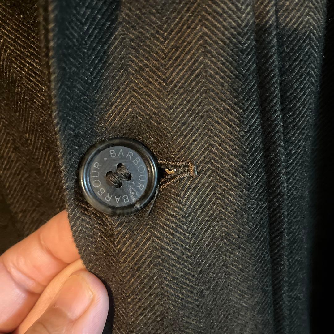 Barbour ステンカラーコート Lサイズ チャコールグレー