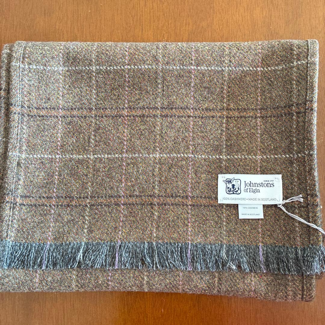 値下げ‼️✴︎Johnstons of Elgin 100%カシミヤ マフラー✴︎
