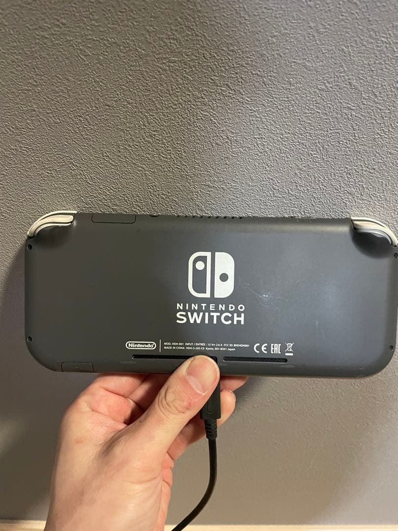 Nintendo Switch Lite グレー 本体 充電中