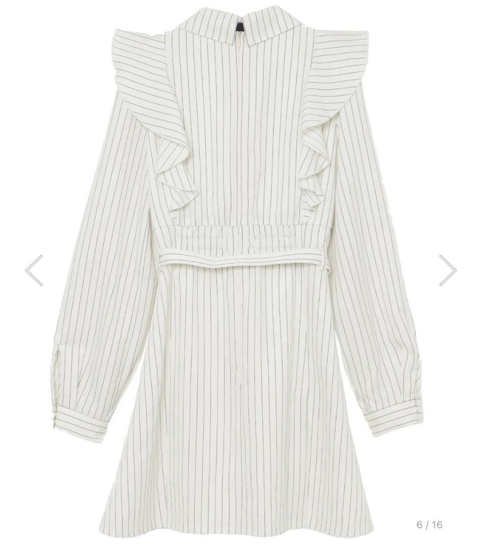 ワンピース RoseMuse Stripe mini one piece White
