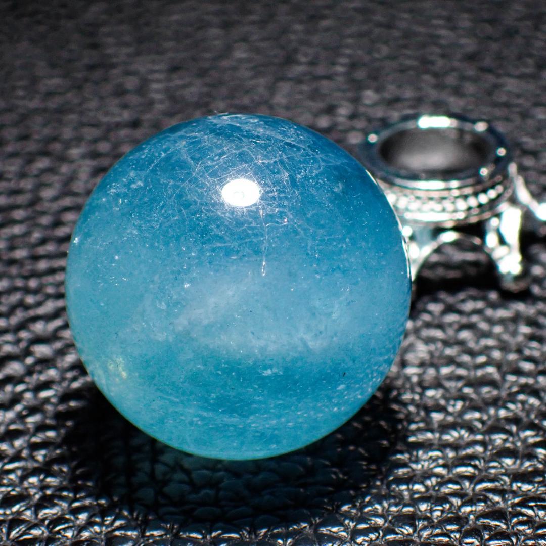 アクアマリン 水晶玉 スフィア 2 原石 結晶 丸玉 パワーストーン 天然石