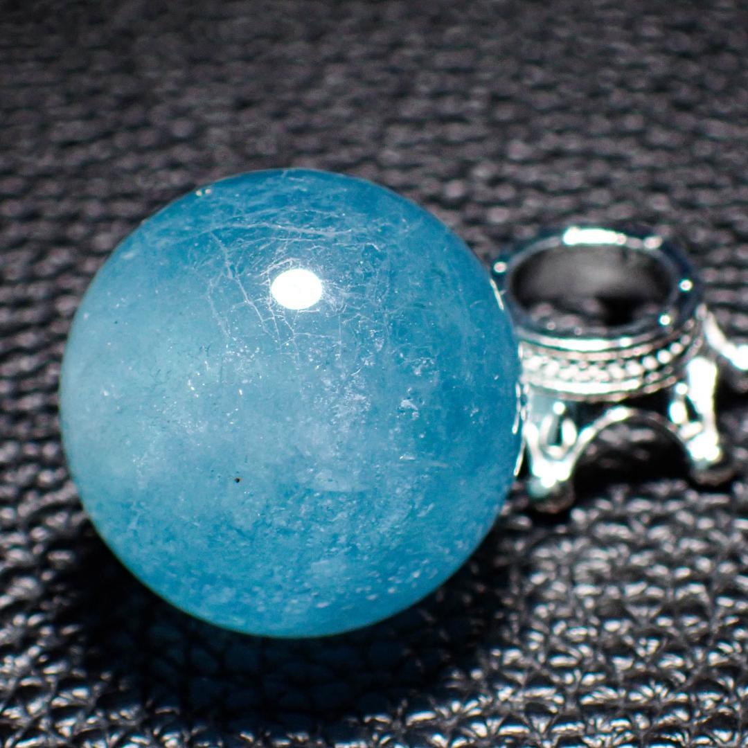 アクアマリン 水晶玉 スフィア 2 原石 結晶 丸玉 パワーストーン 天然石