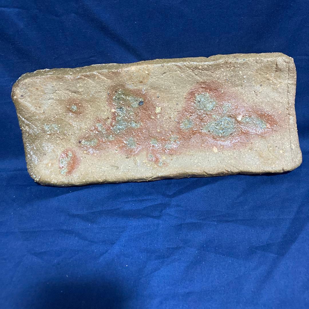 お値下げです。國吉清尚　焼き締め珊瑚紋　板皿　向付