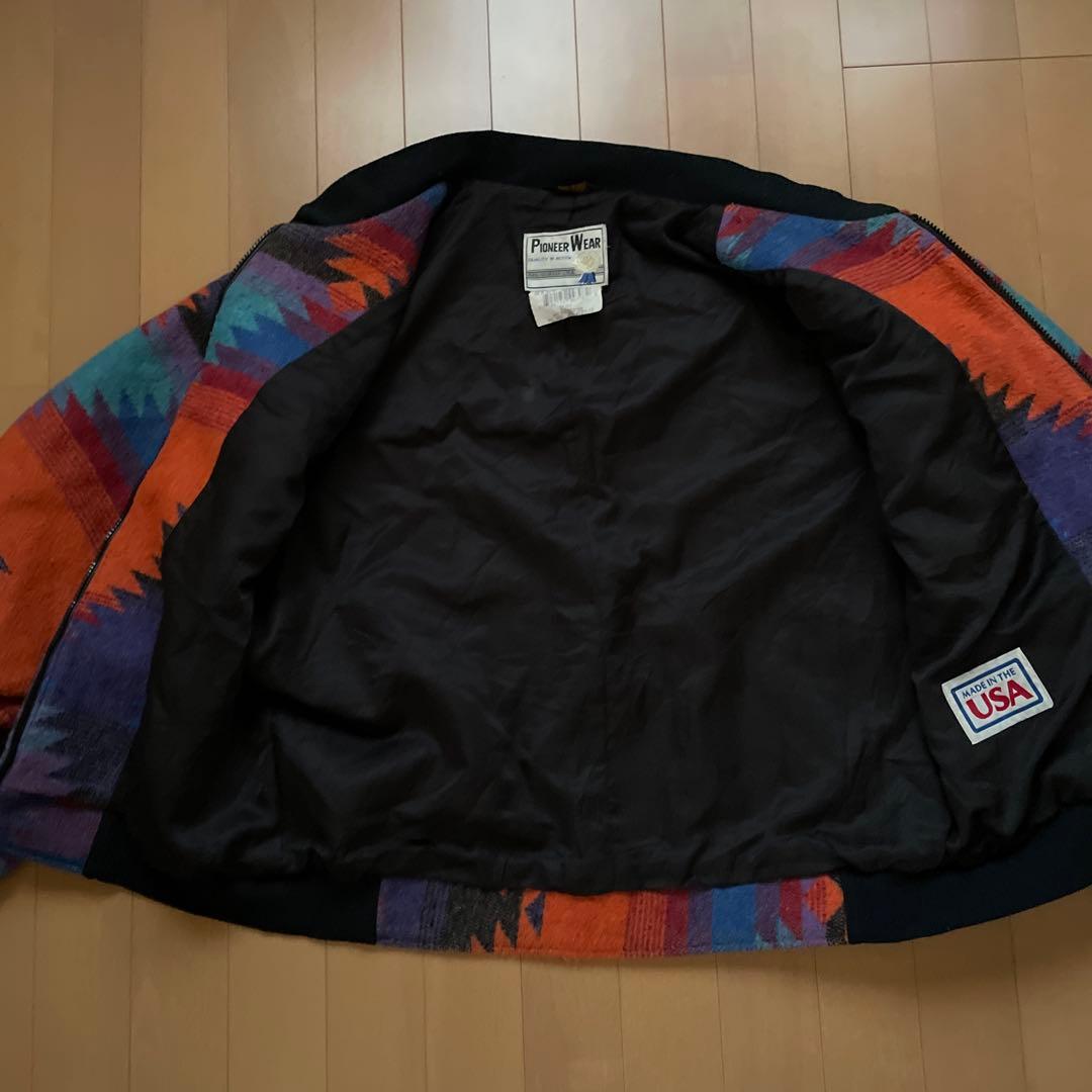 70s80s pioneer wear ネイティブ柄　ジャケット　usa製