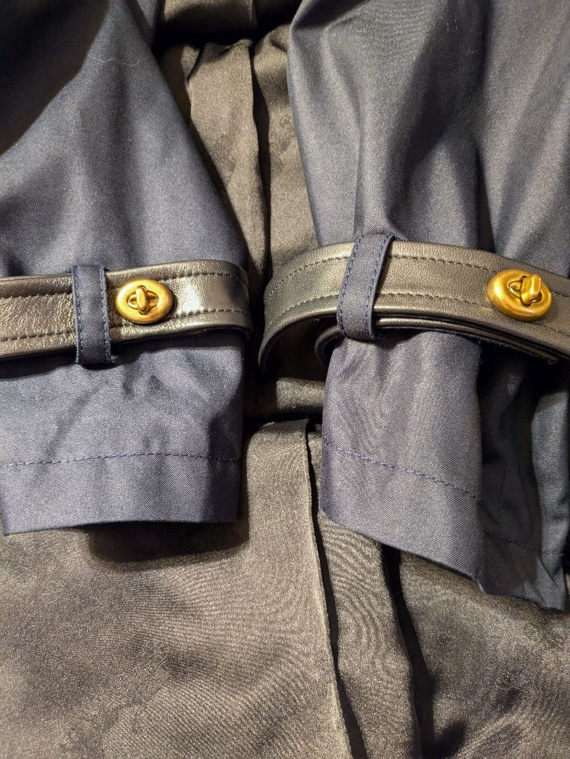 mettya COACHフーデッド トレンチ コート