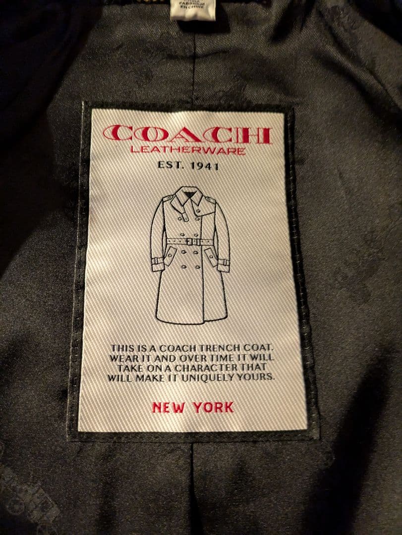 mettya COACHフーデッド トレンチ コート