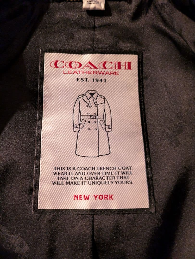 mettya COACHフーデッド トレンチ コート