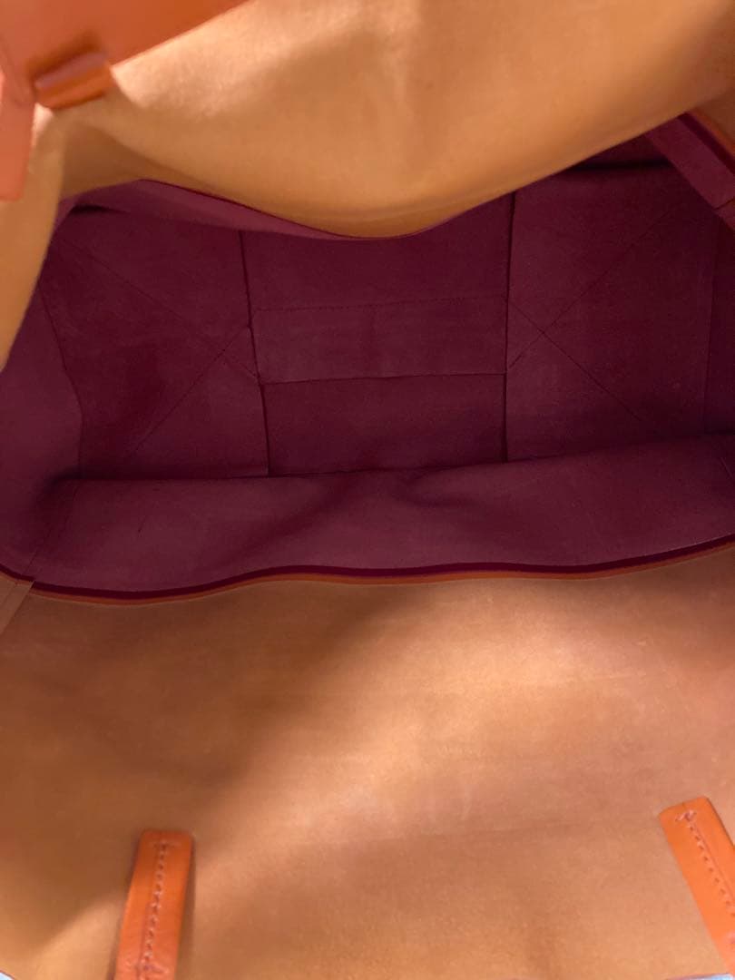 CELINE トート　オレンジと赤　カバ