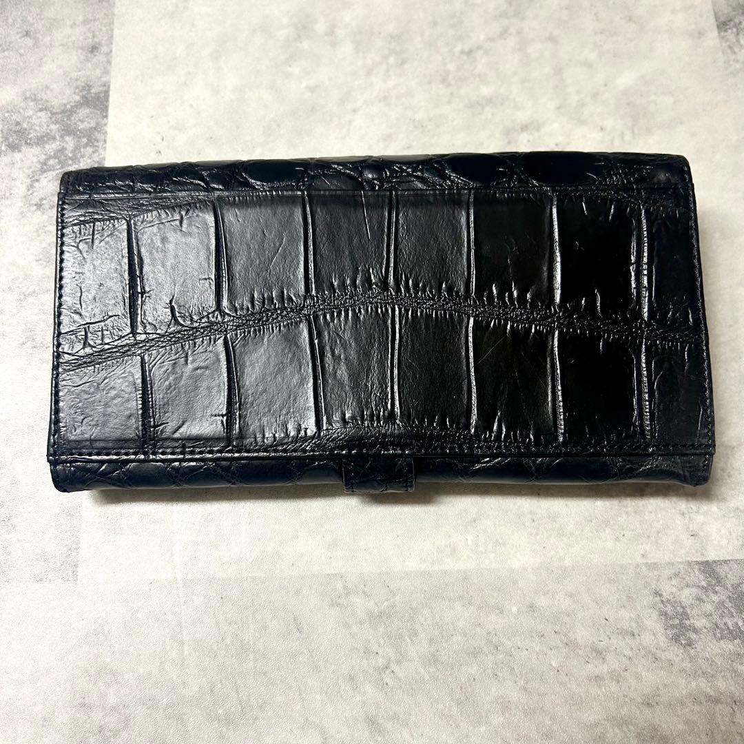 JRA公認 nordfiume ギャルソンウォレット 長財布 ソフトクロコ