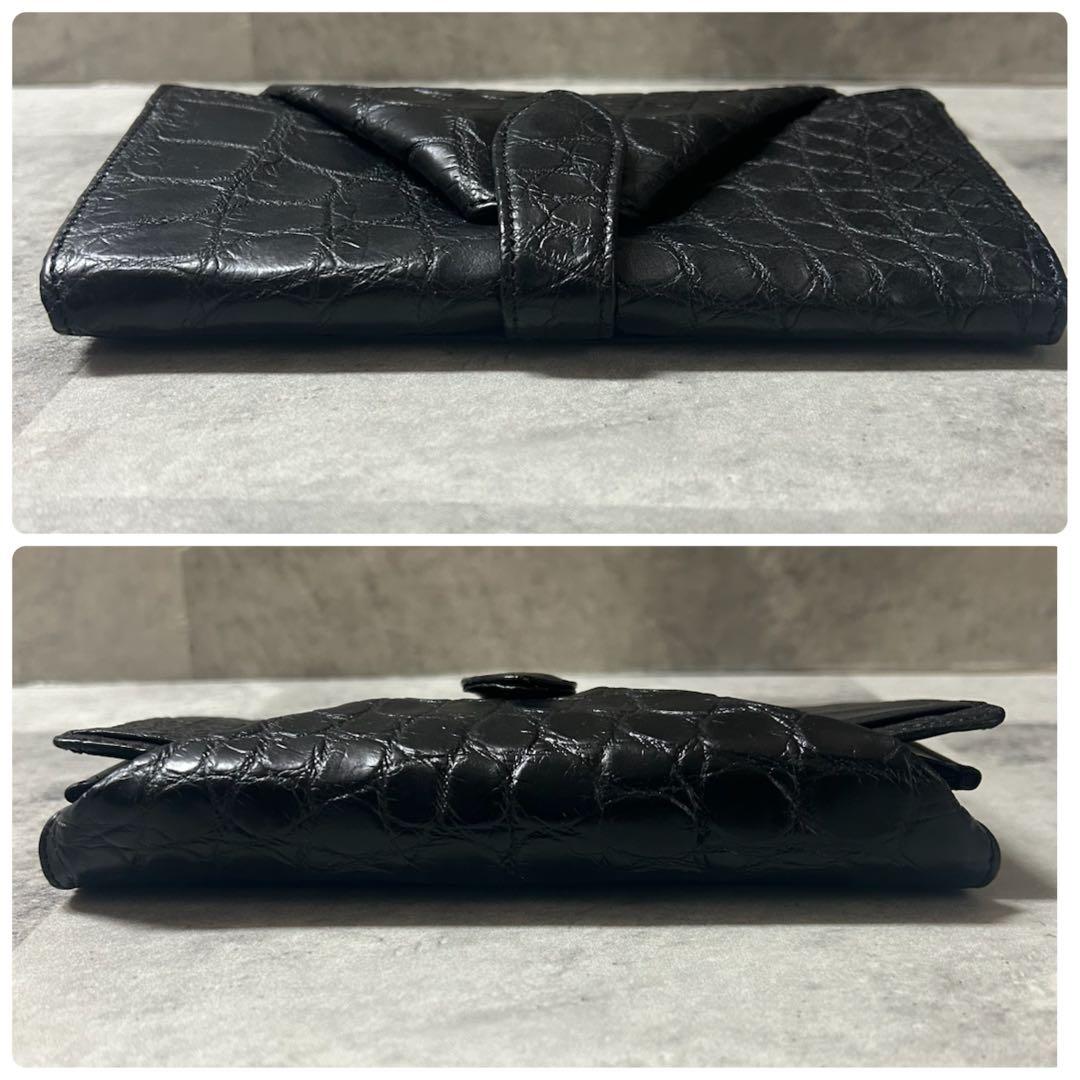 JRA公認 nordfiume ギャルソンウォレット 長財布 ソフトクロコ
