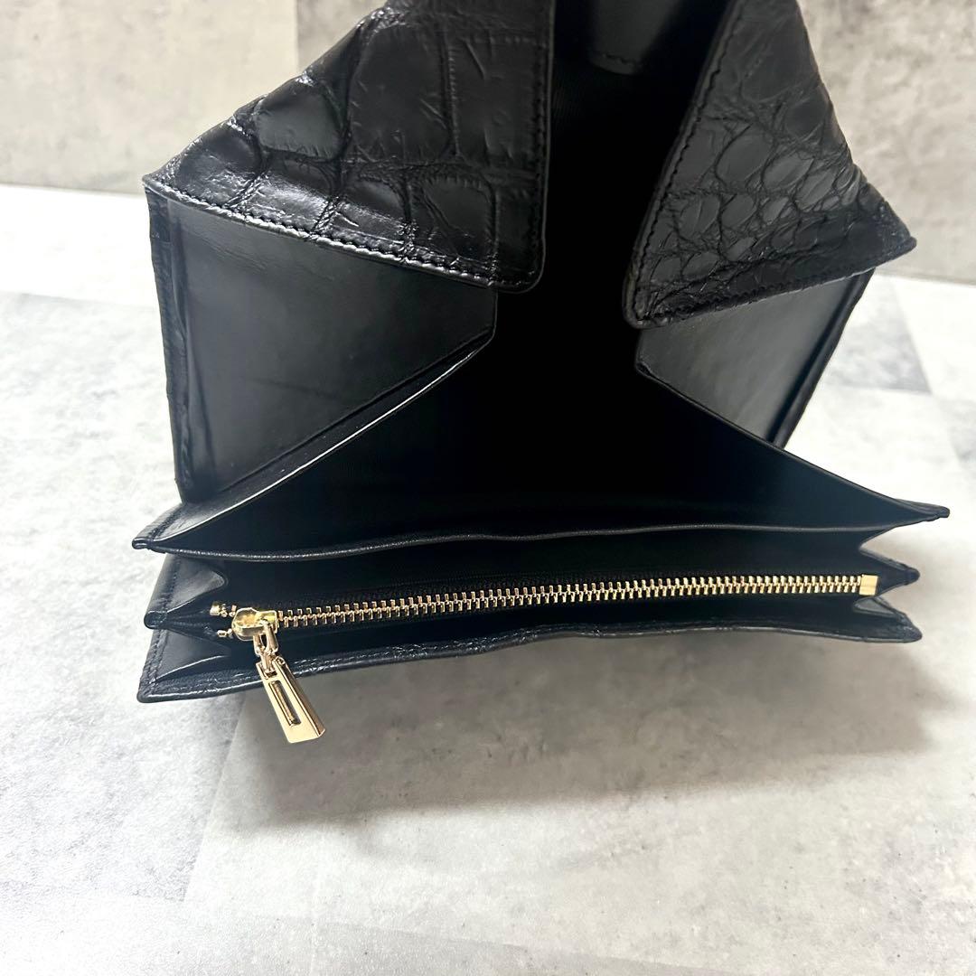 JRA公認 nordfiume ギャルソンウォレット 長財布 ソフトクロコ