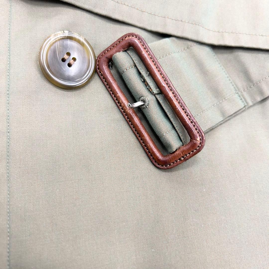 美品✨バーバリー　ヴィンテージ　ロングトレンチコート　カーキ　ダブル　Ｍ