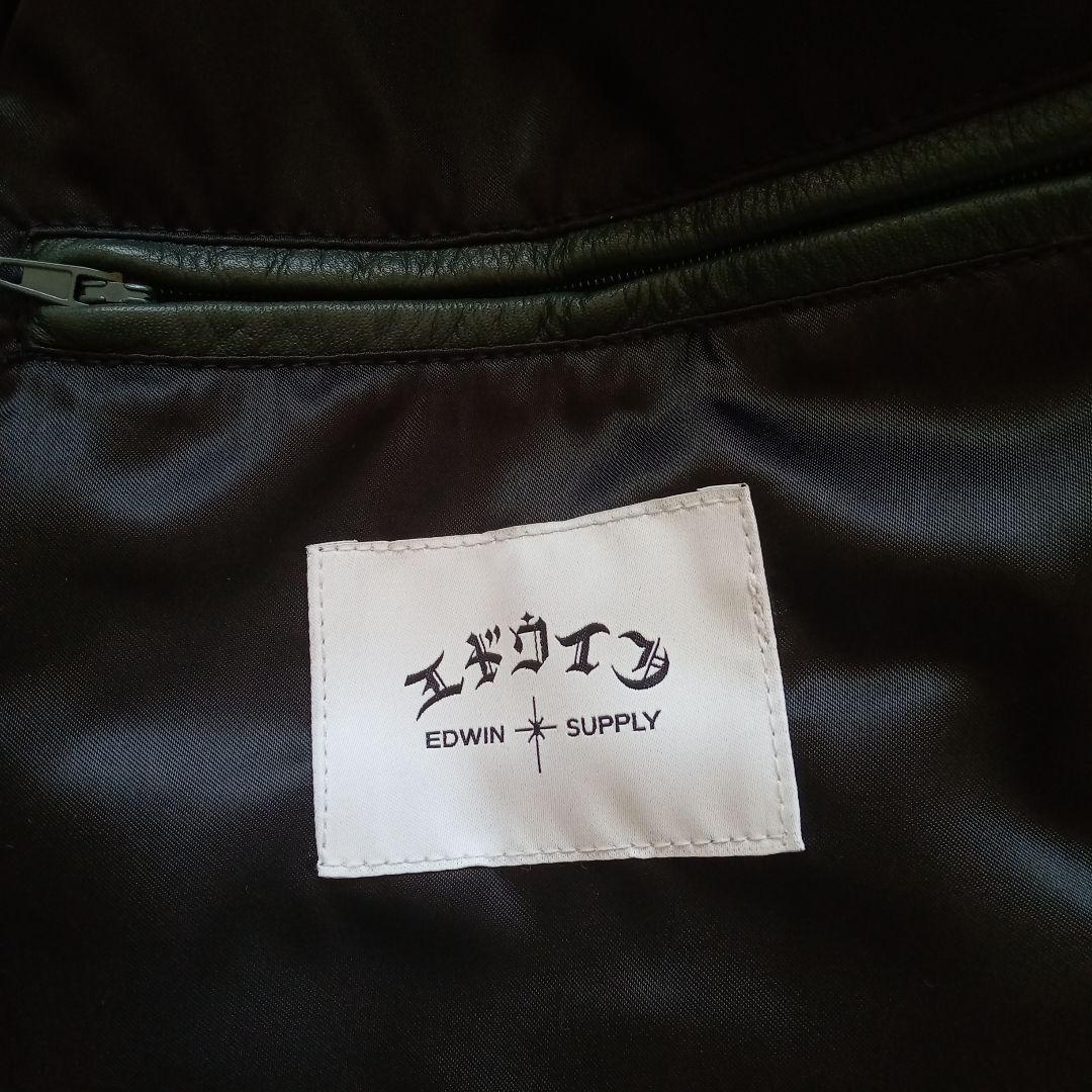 EDWIN DOGMA LEATHER JKT エドウィン レーザジャケット M