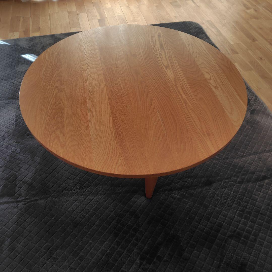 レグナテック リーヴス オーク ラウンド 円 無垢天板 こたつ 座卓 φ1100