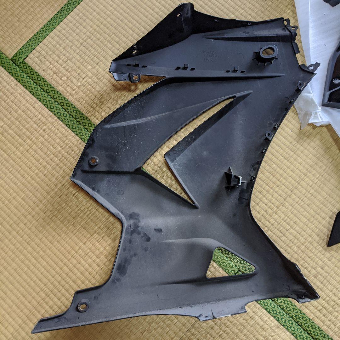 KawasakiNinja250r EX250k用バイク用ブラックカウル2点純正