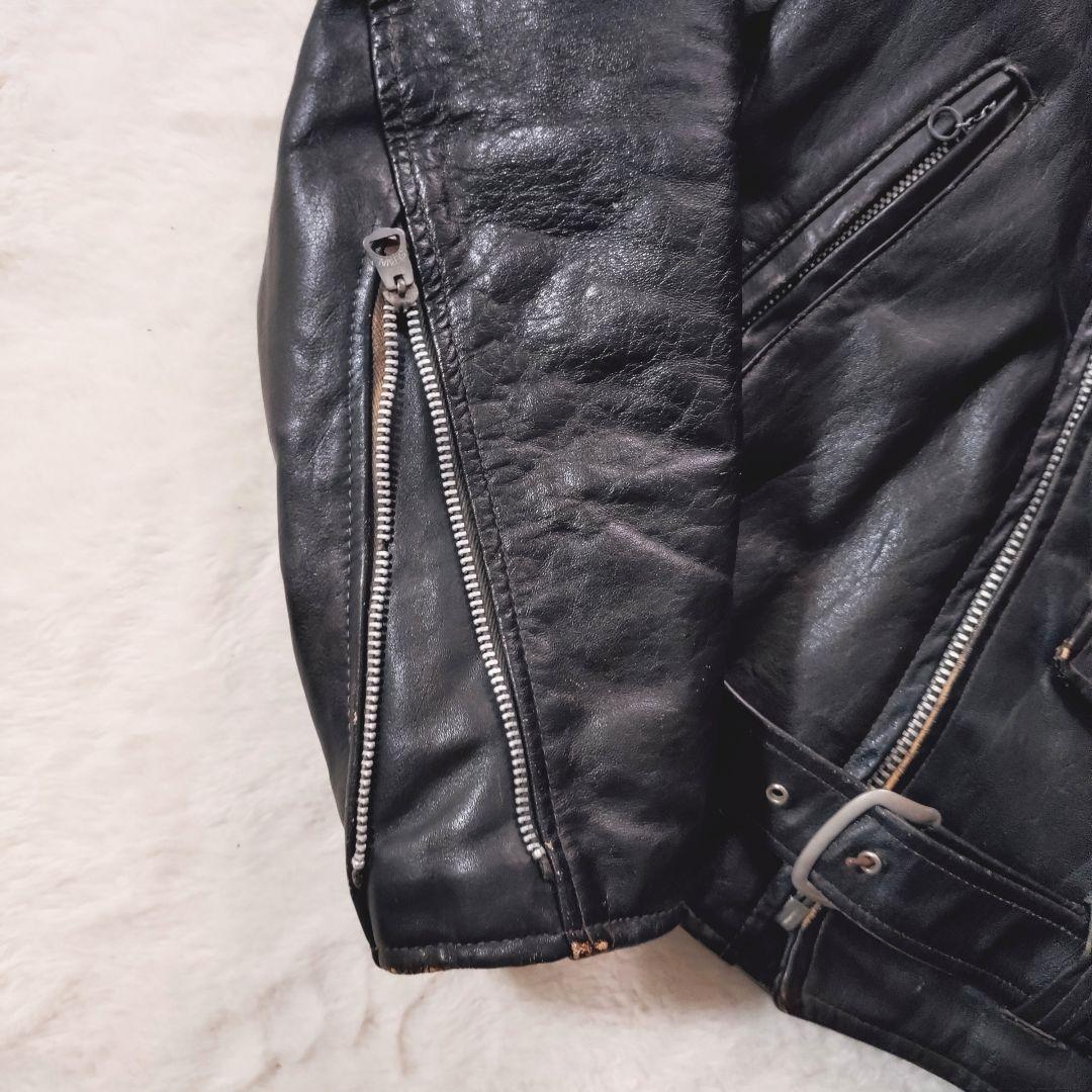 60s sears ライダース servalジップ 雰囲気抜群 ダブル USA製