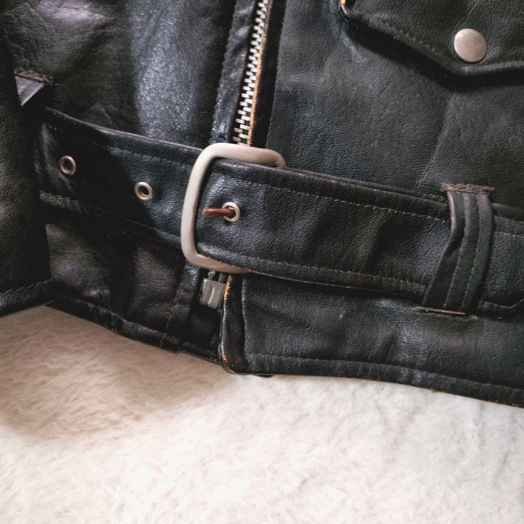 60s sears ライダース servalジップ 雰囲気抜群 ダブル USA製