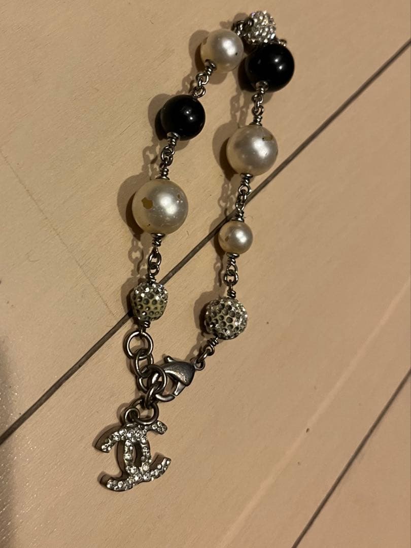 CHANEL パール　ストーン　ブレスレット
