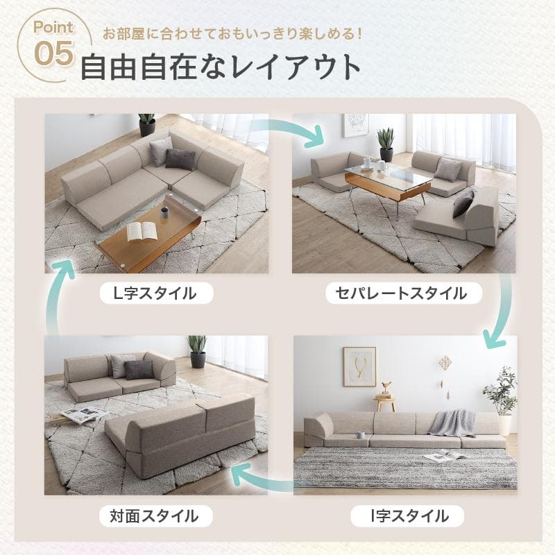 大人気！！高反発ウレタンを使用したソファ3点セット【ソフトグレー】