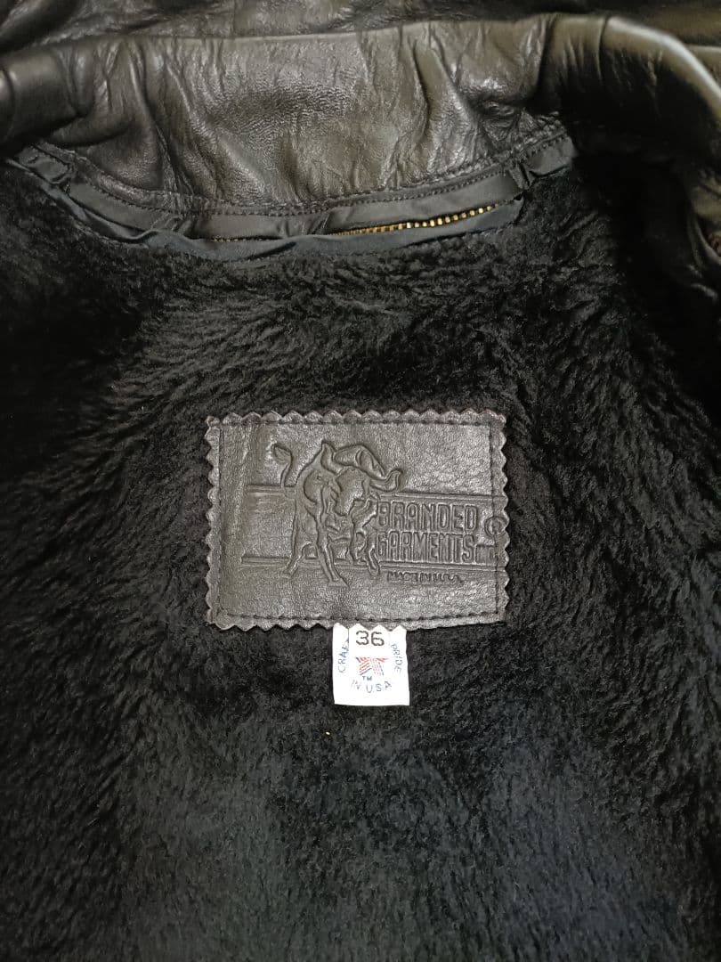 あ*ん様 USA製 Branded Garments ダブルライダース 36 イ