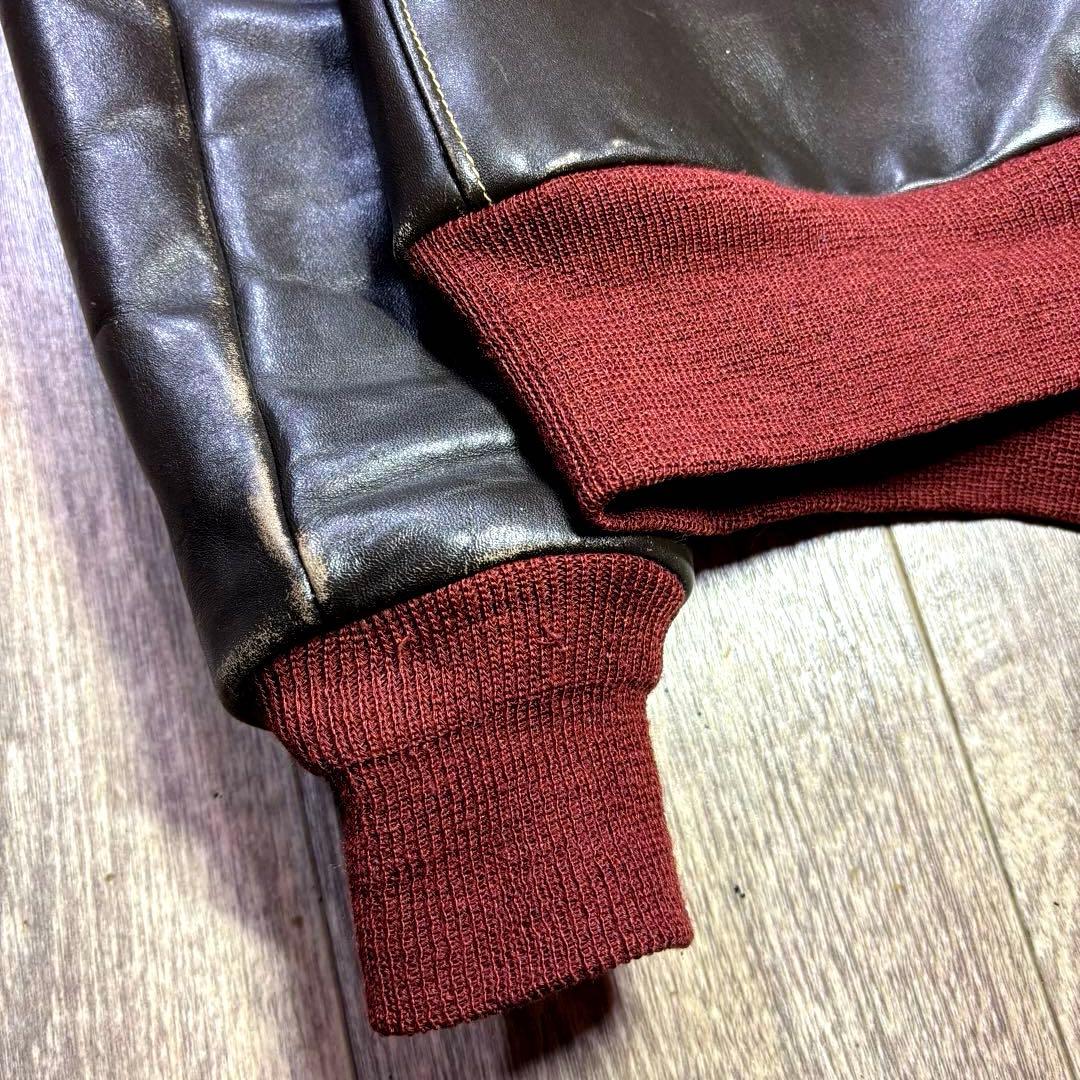 よんす❤️極美品❤️即購入OK❤️バズリクソンズ A-2 36 ❤️赤リブ❤️