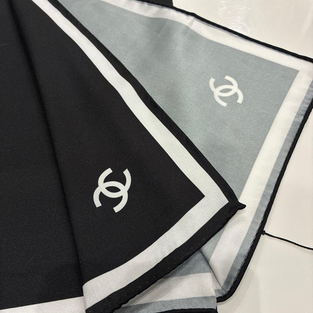 CHANEL スカーフ　シルク100% 新品