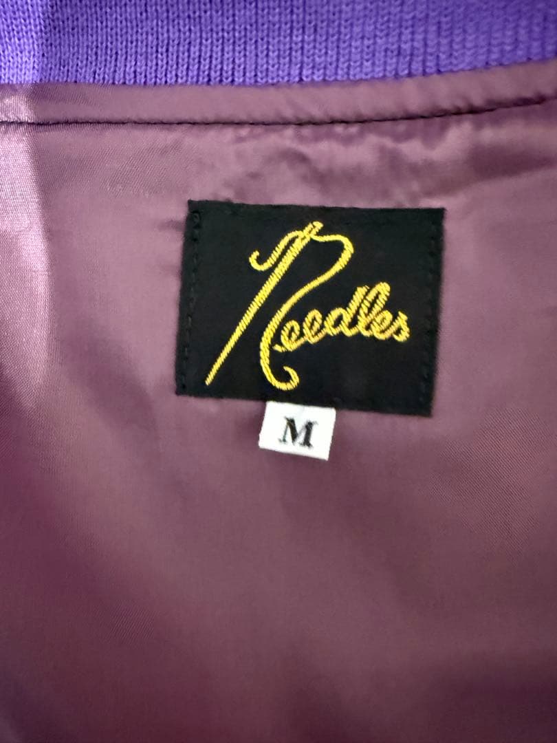 Needles スカジャン M 黒紫 バタフライ 最終値下げ