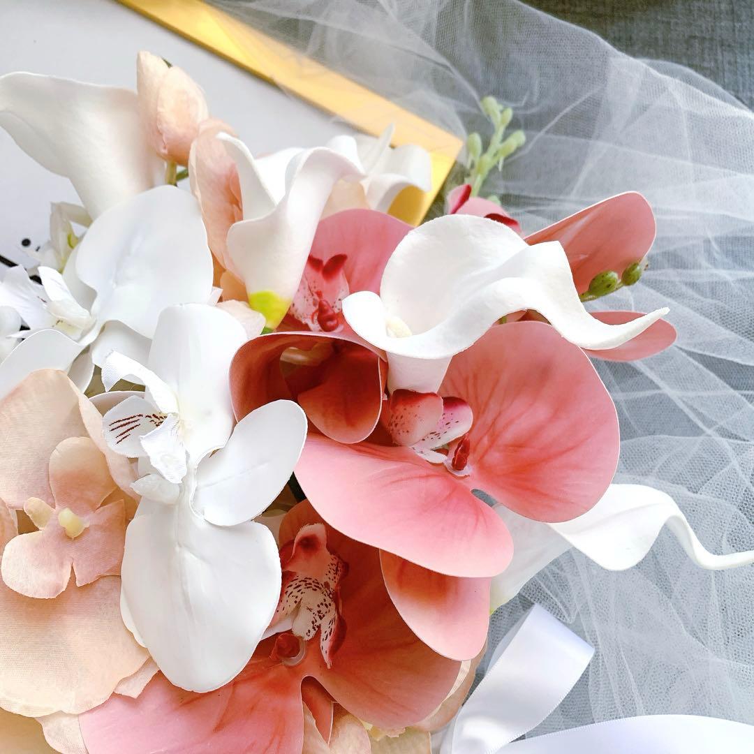 クラッチブーケ アーティフィシャルフラワーブーケ 結婚式 ウエディング 造花