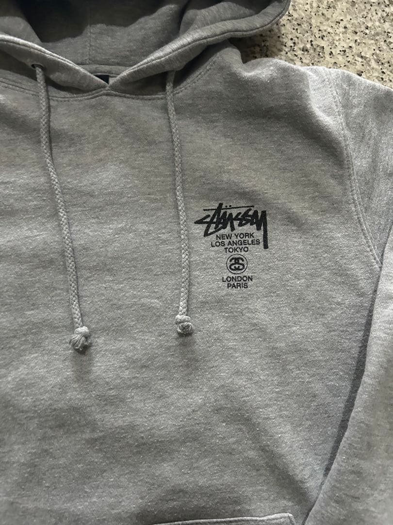 [希少] old Stüssy パーカー 90s vintage グレー