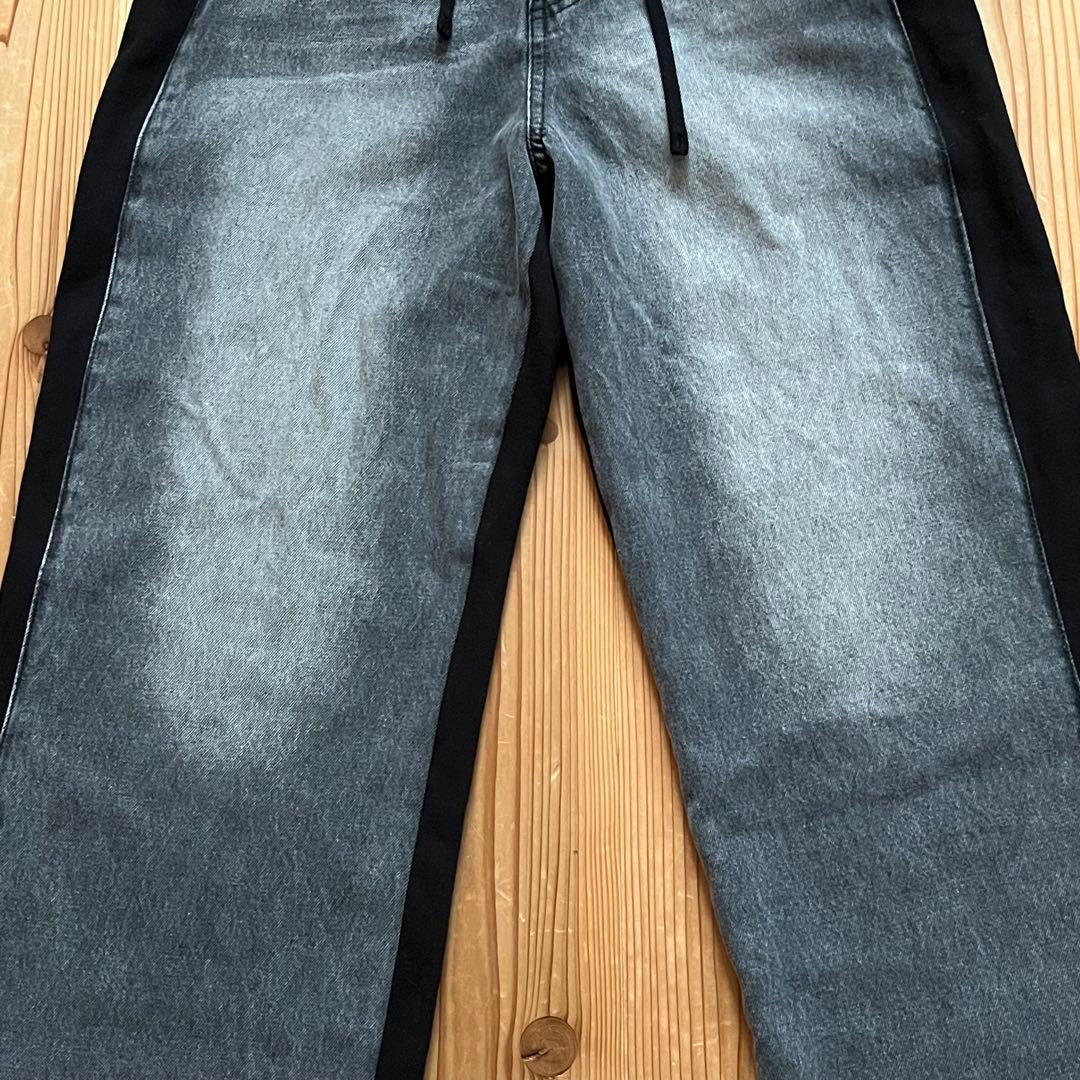 美品✴︎JEANASIS スウェットドッキングデニム ジーナシス 黒 FREE