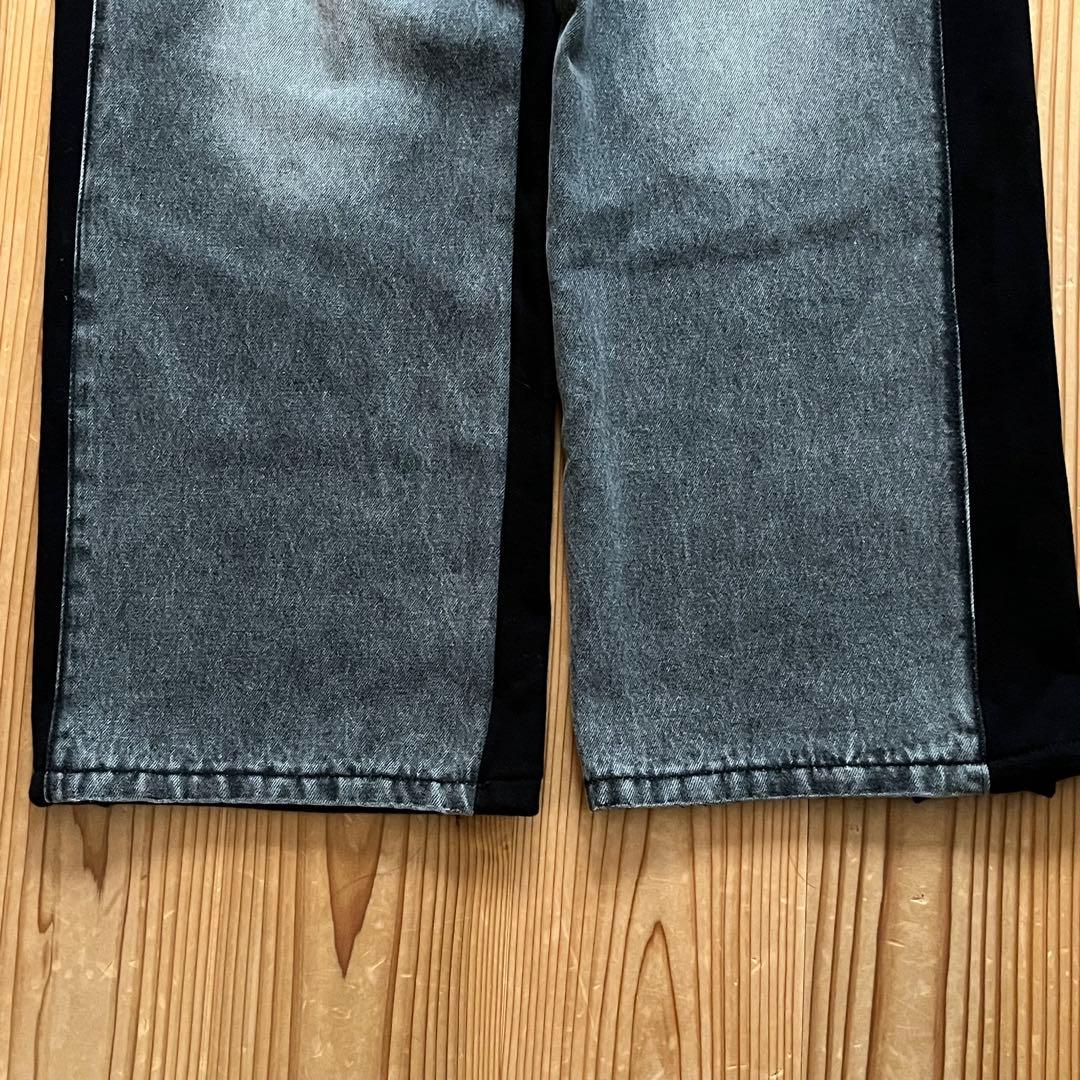 美品✴︎JEANASIS スウェットドッキングデニム ジーナシス 黒 FREE