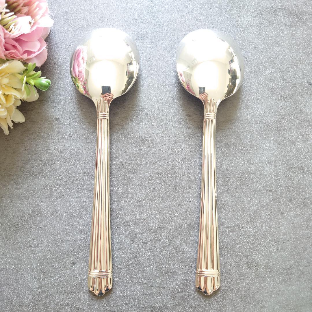 希少 美品 クリストフル アリア コンソメスプーン 2点