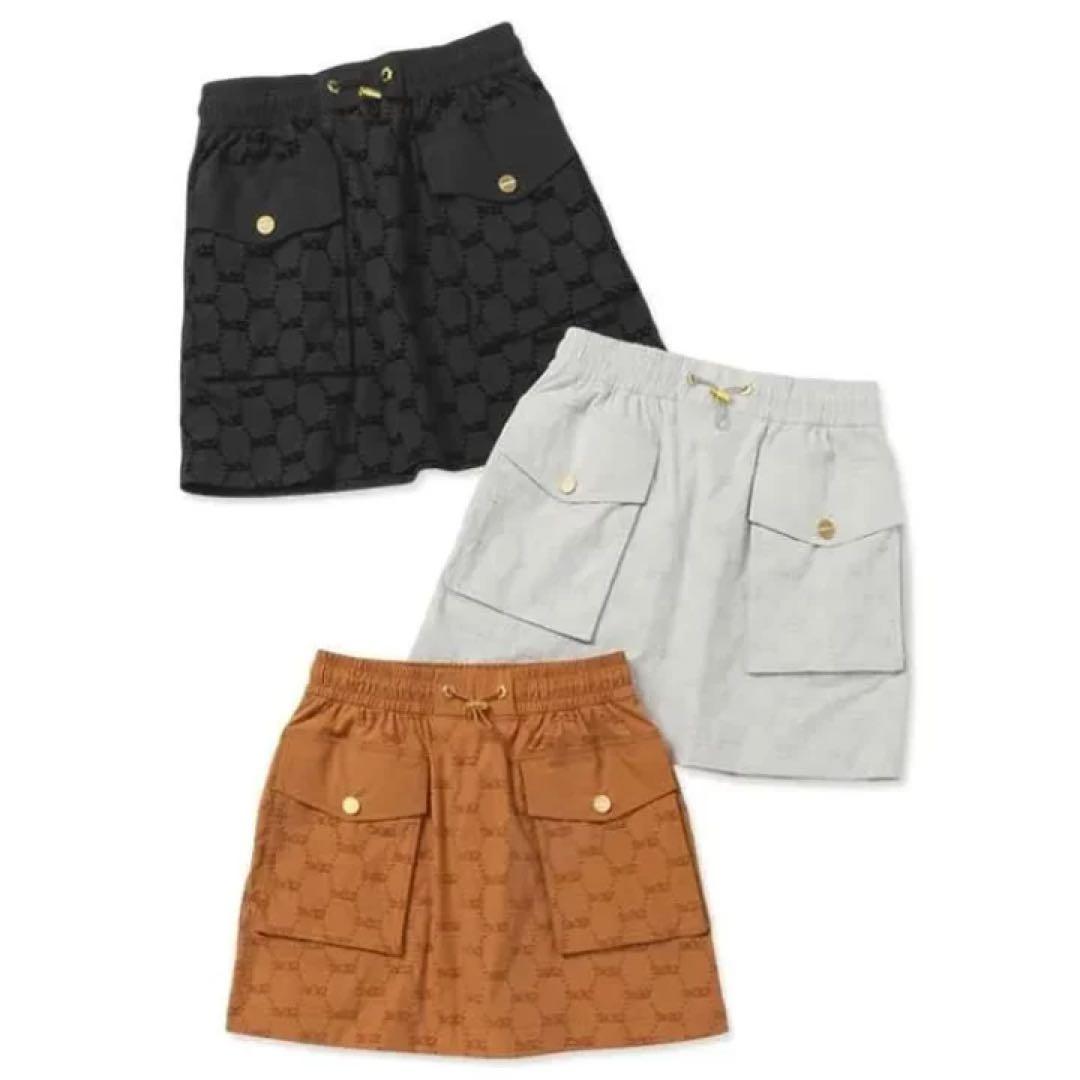 SY32 SYG FLOCKY STRETCH SKIRT グレー　Lサイズ