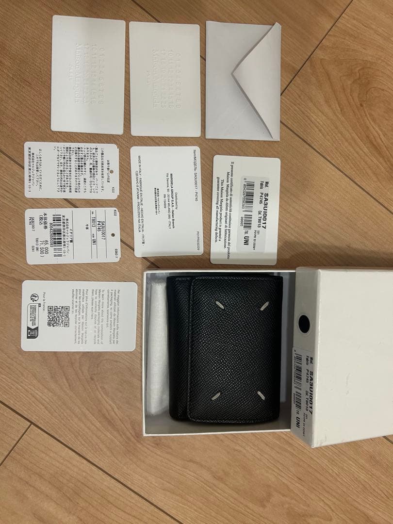 Maison Margiela 三つ折り財布 黒