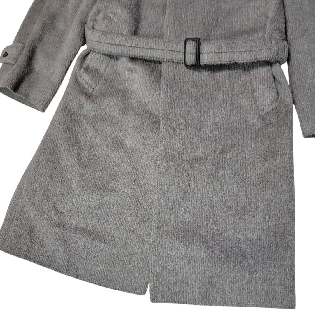 希少 ほぼ未使用 70S～80S ランバン LANVIN シャギーコート 裏ロゴ