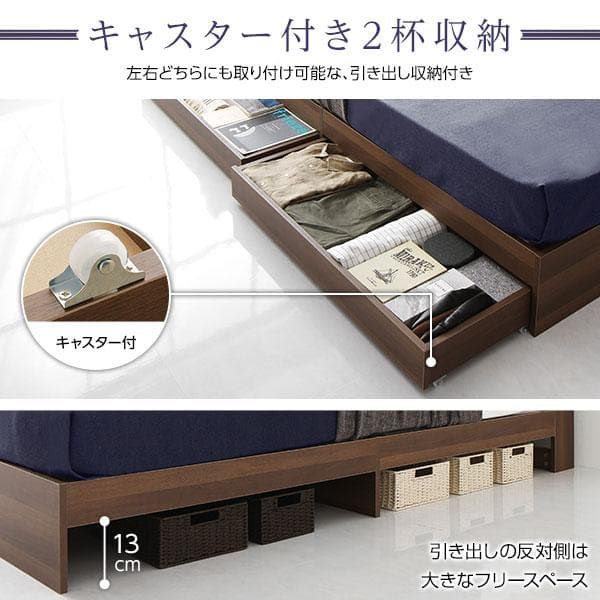 ベッド  ダブル ベッドフレームのみds-2173658