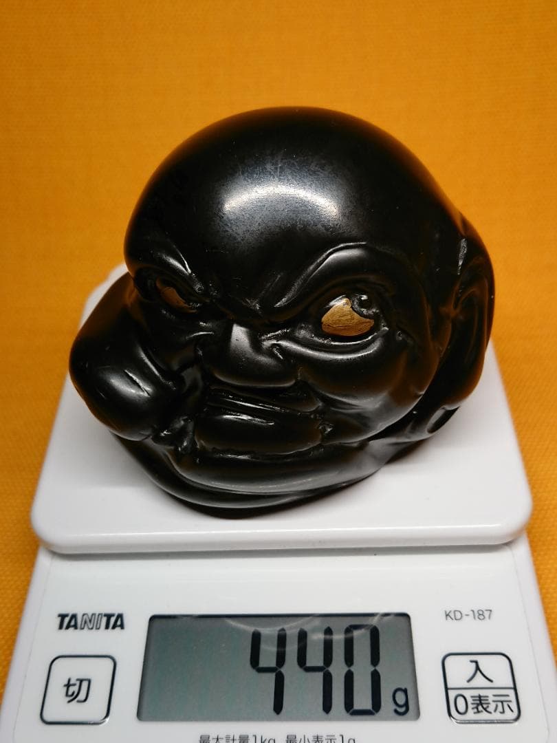 だるま　達磨　人形　石彫　オブジェ　置物　インテリア　工芸品　美術品　A2627