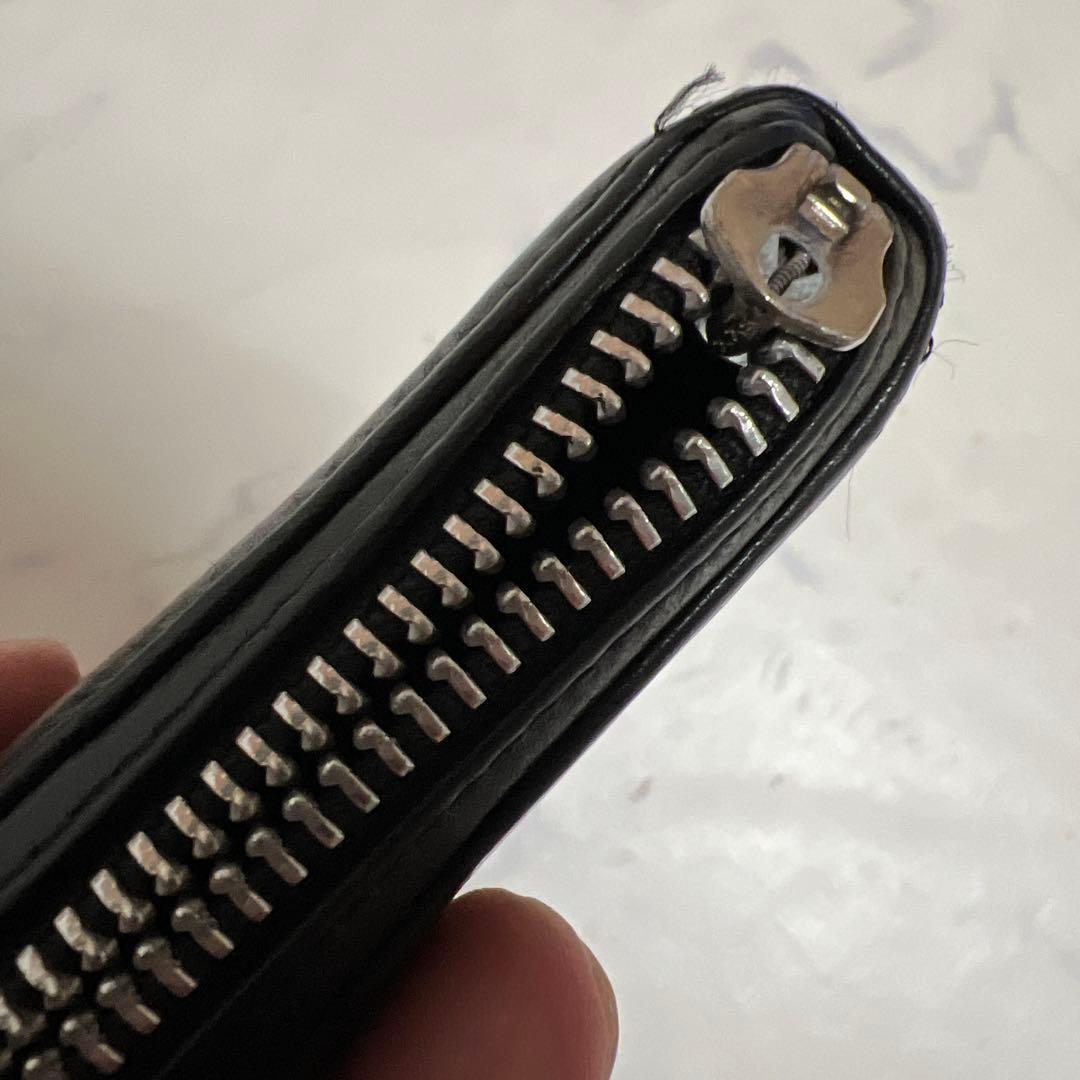 クロムハーツブラックレザー長財布