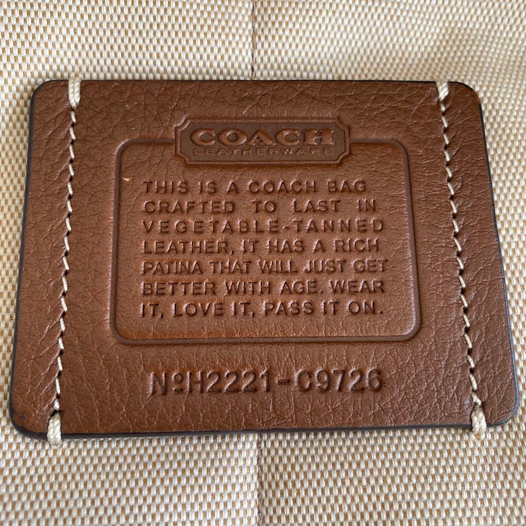 Coachコーチ　トートバックC9726 メンズ レザー　ブラウン