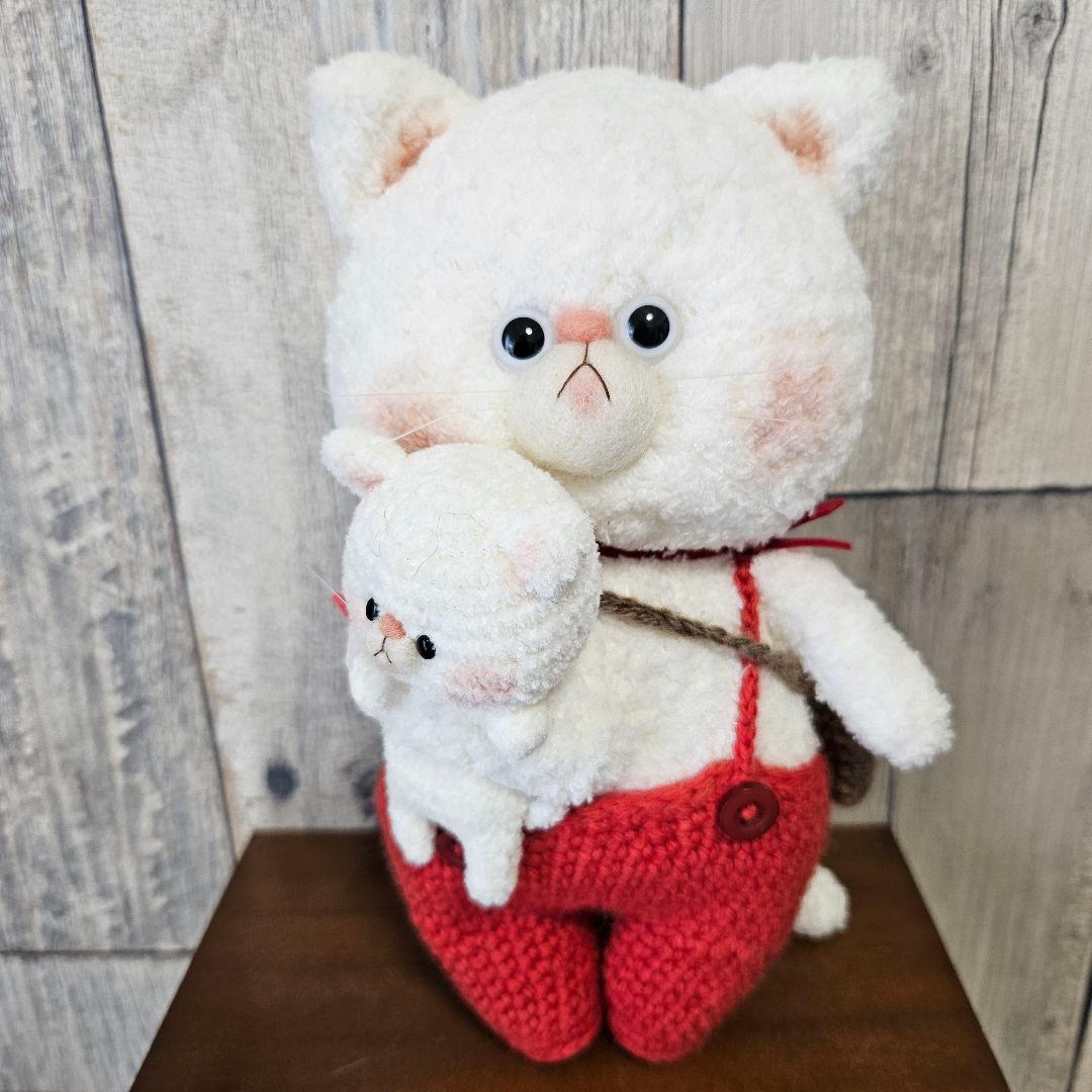 【新品未使用】 編みぐるみ作家 Aroma-ma アロママさま 白猫