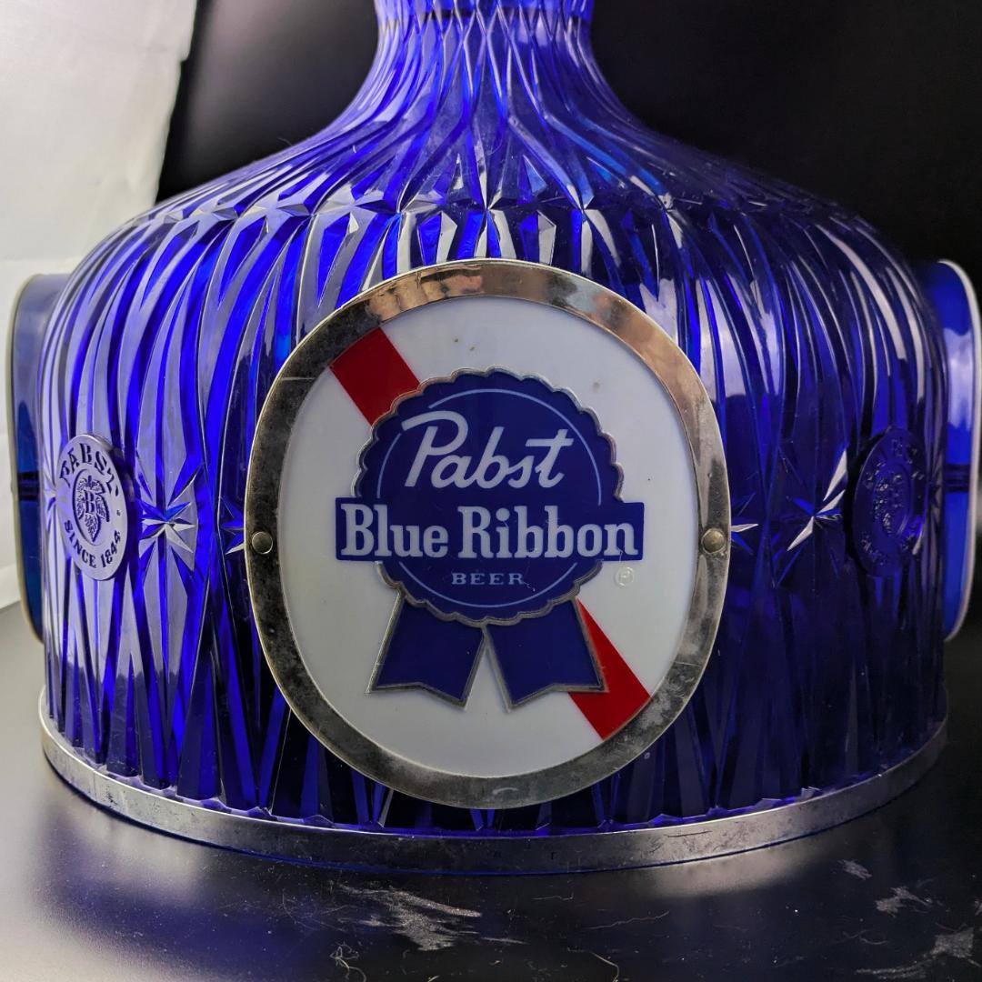 パブストブルーリボン 吊り下げライト ビンテージ照明 点灯確認済 エジソン球付