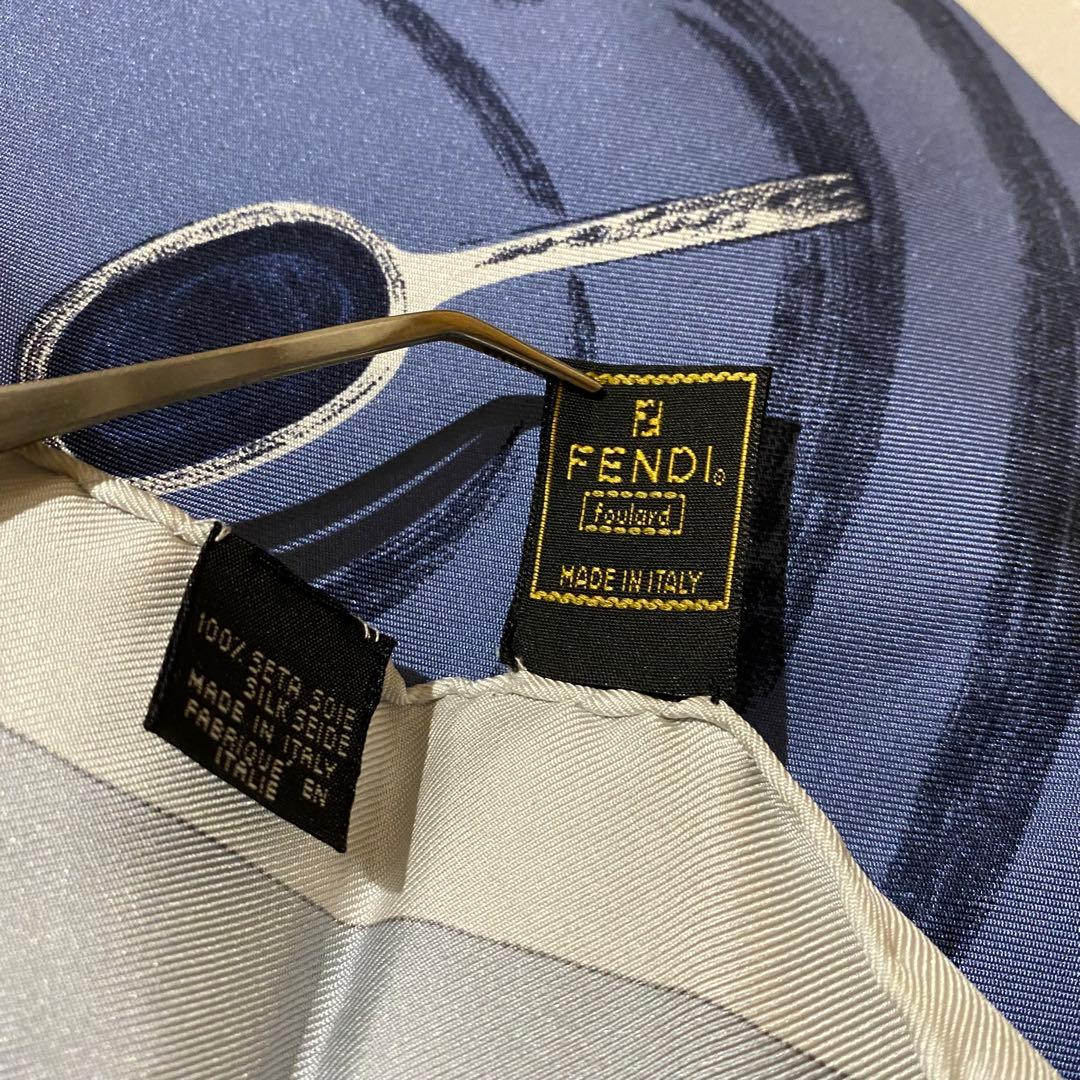 美品 FENDI 大判シルクスカーフ FF ズッカ ズッキーノ バッグ 靴