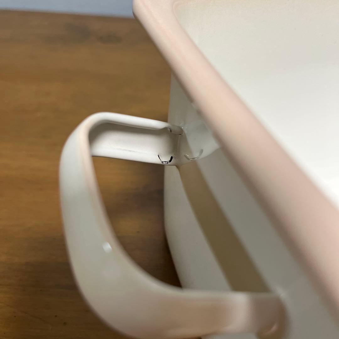 イマン　ポワージュピンク　角ストッカー ホーロー