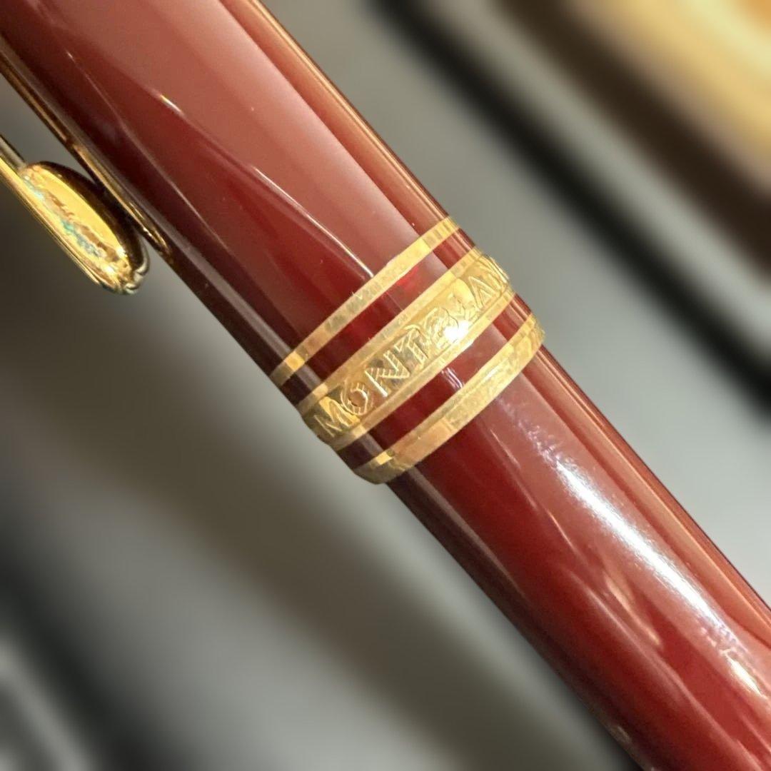 モンブラン 万年筆 マイスターシュテュック ボルドー 14k F細